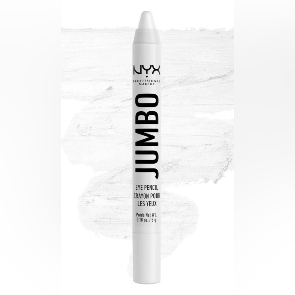 Lot Of 3 NYX PROFESSIONAL MAKEUP WHITE Jumbo Eye Pencil Eyeliner & Eyeshadow NIB